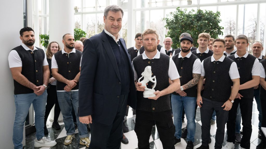 Empfang des Ringerteams des SV Wacker Burghausen