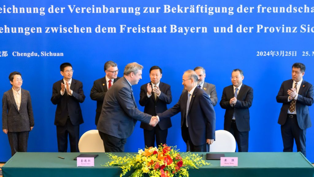 Ministerpräsident Dr. Markus Söder in der Volksrepublik China