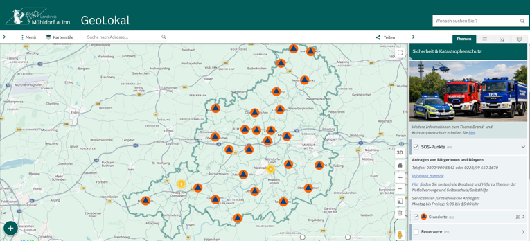 Gut vorbereitet für den Ernstfall: Landkreis Mühldorf setzt auf Information – SOS-Punkte planen und umzusetzen